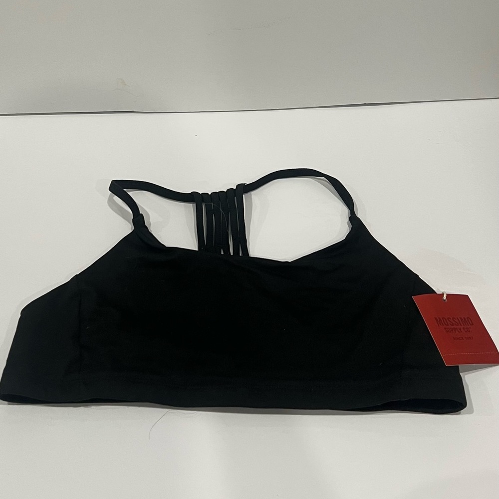 Missimo black sports bra